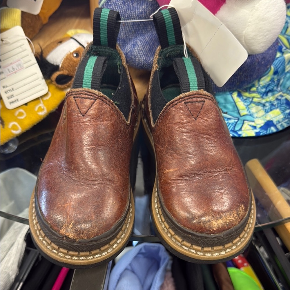Brown Leather Georgia giant boot Kids Shoes